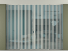 Перегородка Формато внутри проёма скрытое крепление в потолок 4 створки