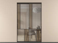 Перегородка Mosaic внутри проёма 2 створки