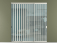 Перегородка Формато внутри проёма 3 створки с синхронным механизмом