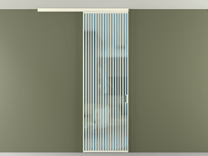 Перегородка Формато вдоль стены на потолок 1 створка