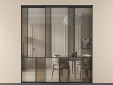 Перегородка Mosaic внутри проёма 3 створки