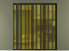 Перегородка Formato внутри проёма 3 створки