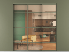 Перегородка Formato внутри проёма телескопик синхро 2