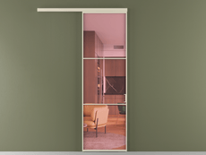 Перегородка Формато вдоль стены 1 створка