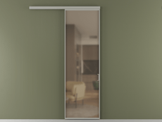 Перегородка Formato вдоль стены 1 створка