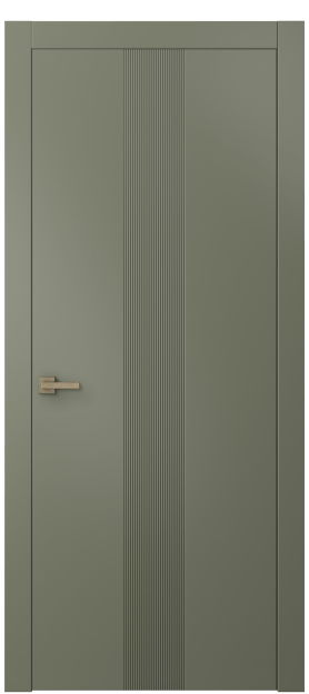 Дверь межкомнатная 8042 МОТ. Цвет Матовый оливковый тёмный. Материал Гладкая эмаль. Коллекция Linea. Картинка.